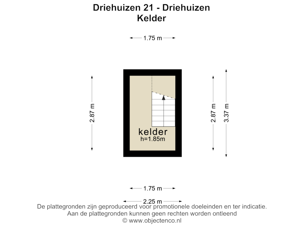 Bekijk plattegrond van KELDER van Driehuizen 21