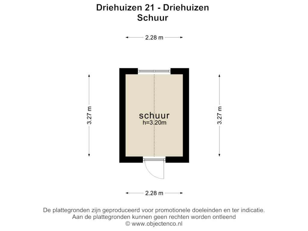 Bekijk plattegrond van SCHUUR van Driehuizen 21