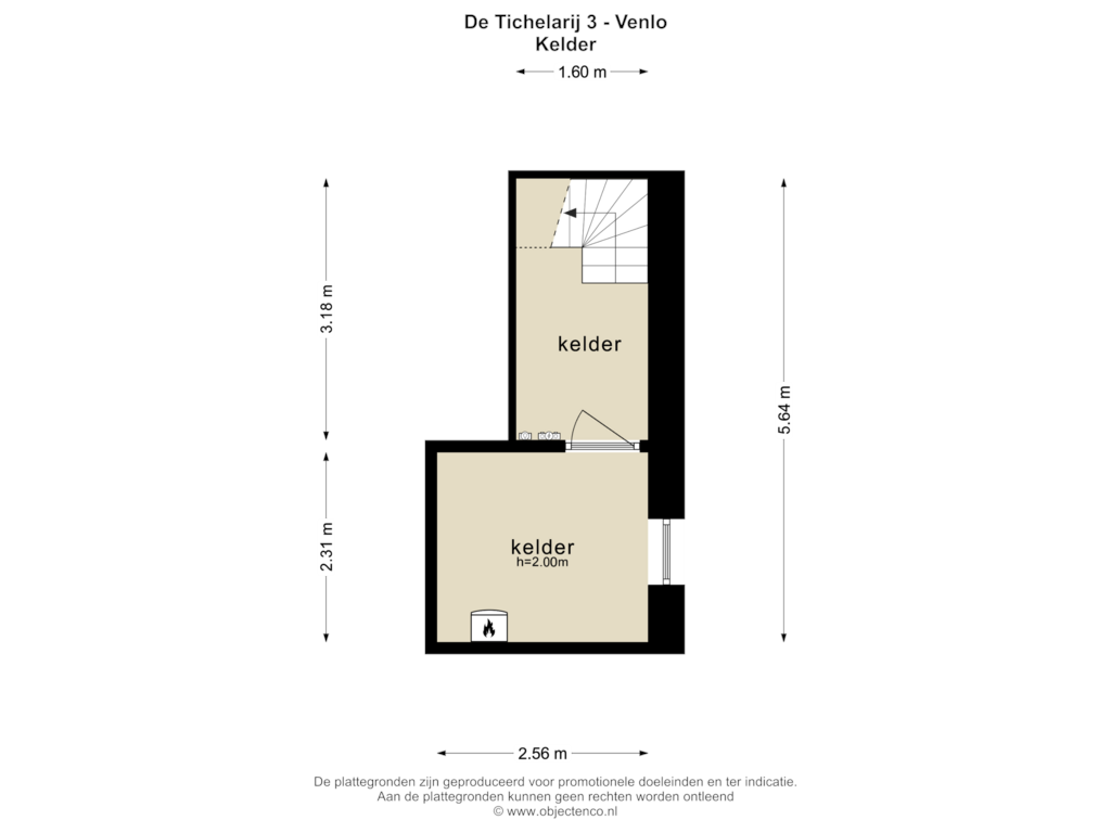 View floorplan of KELDER of De Tichelarij 3