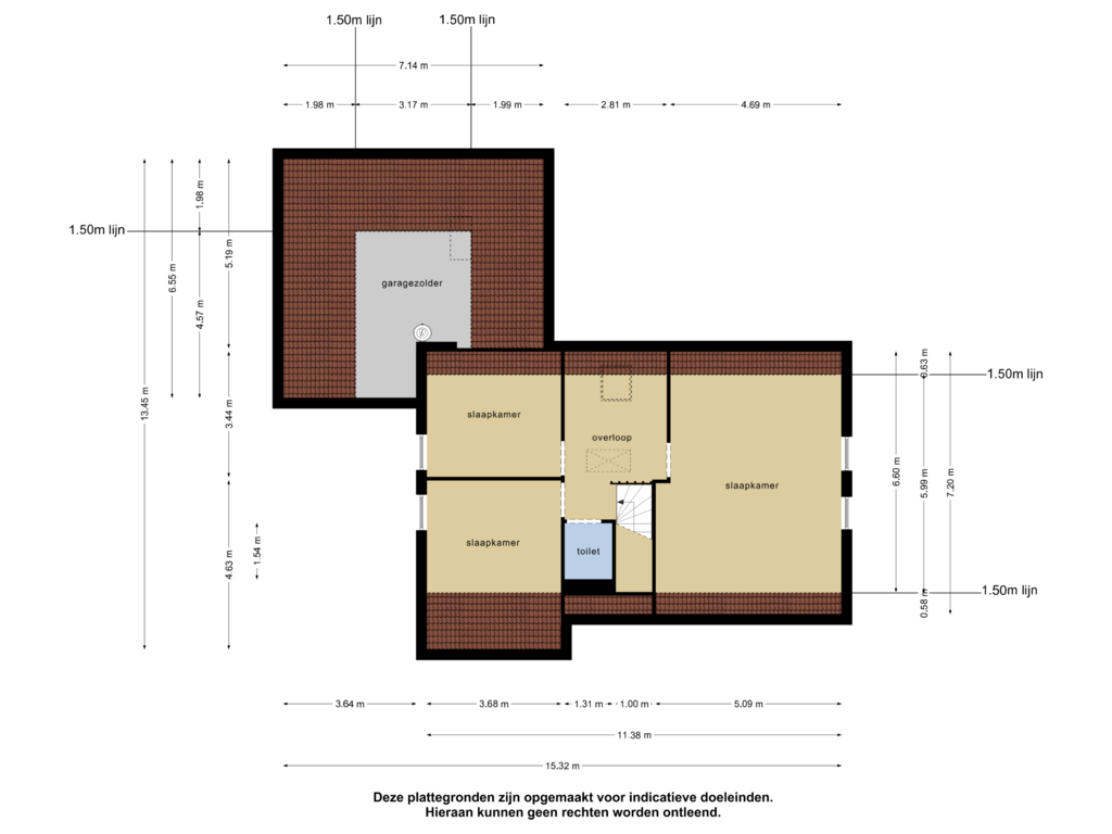 Bekijk plattegrond van 1e verdieping van Pastoor Jacobsstraat 36