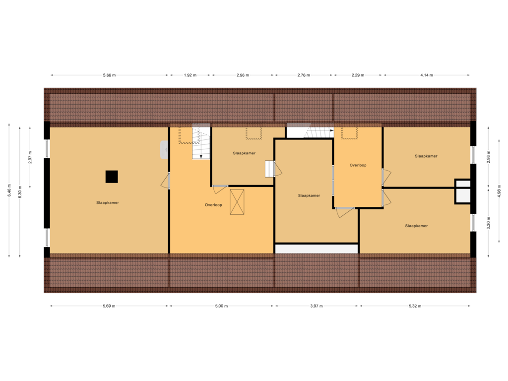 Bekijk plattegrond van Eerste verdieping van Molenhoek 8