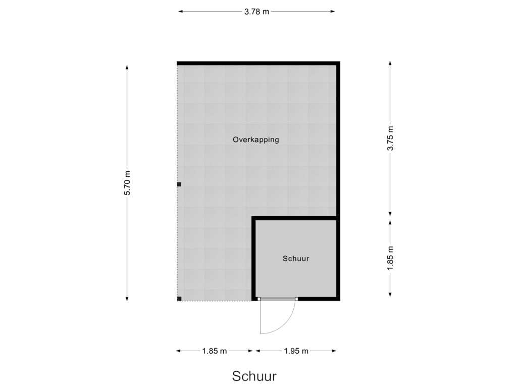 Bekijk plattegrond van Schuur van Hegewei 2