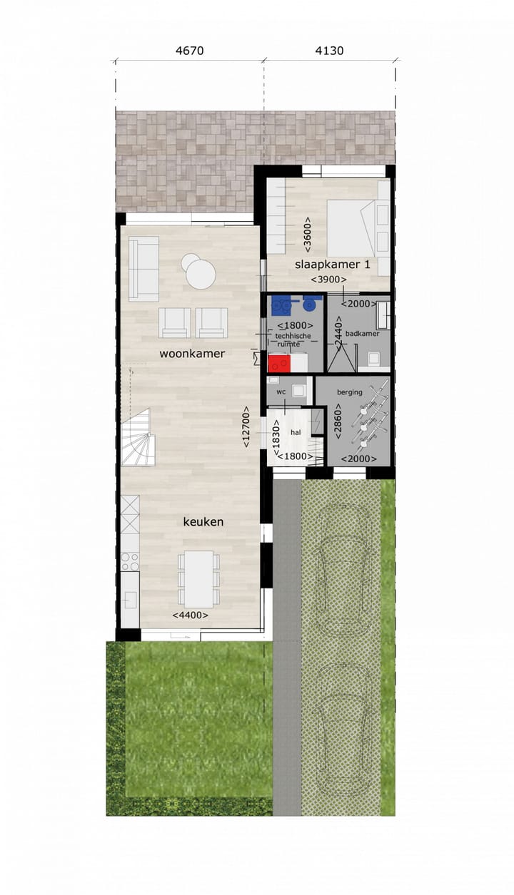 Foto 5 van Frisiusschans fase 2 - type A, hoekwoning (Bouwnr. 97)