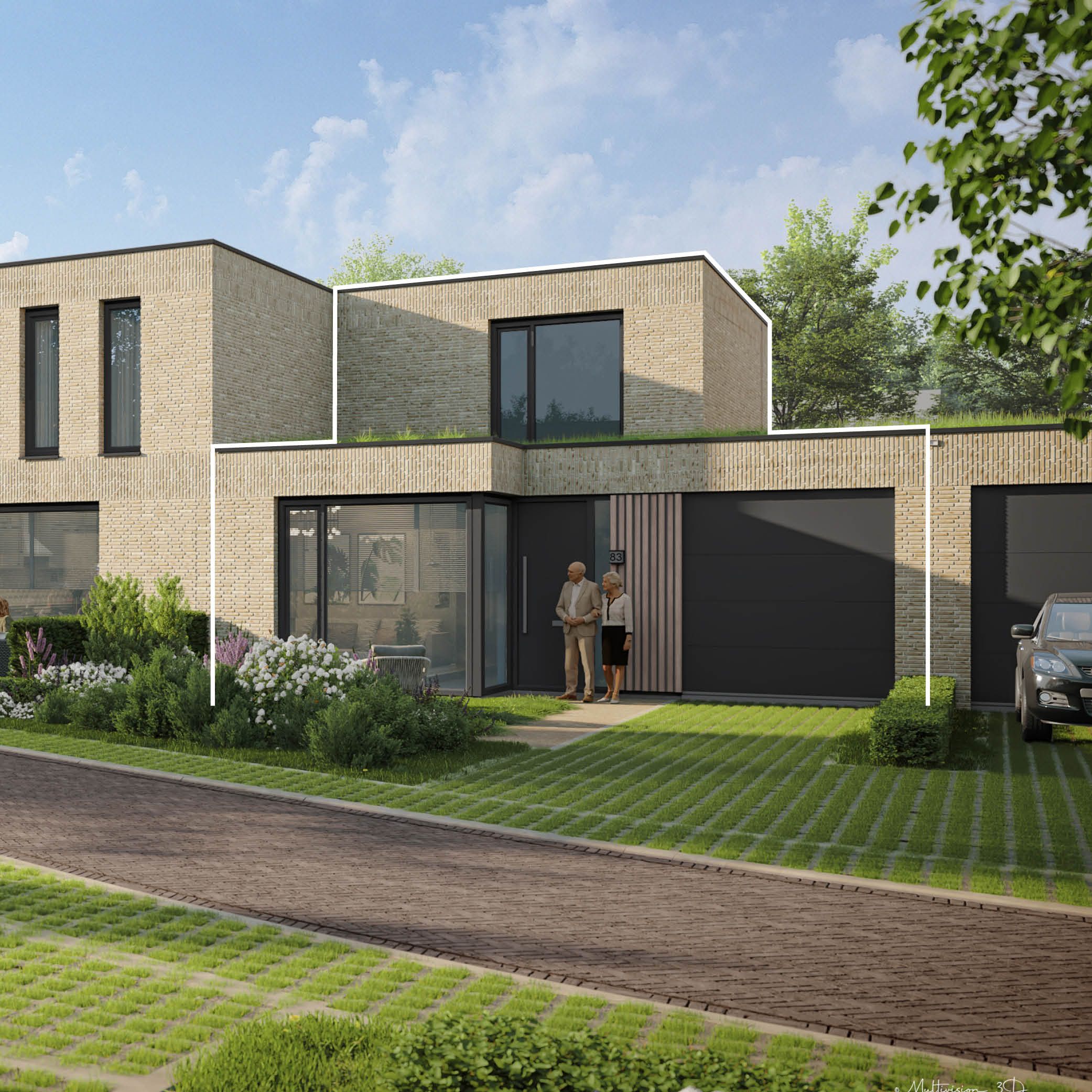 Frisiusschans fase 2 - type E, hoekwoning (Bouwnr. 79), Terneuzen, 4533, Zeeland, Nederland
