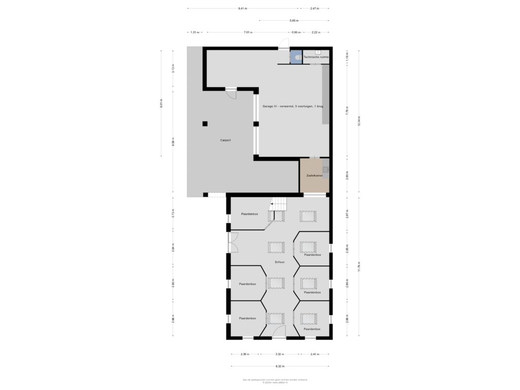 Bekijk plattegrond van Garage van Achtergaardsestraat 25