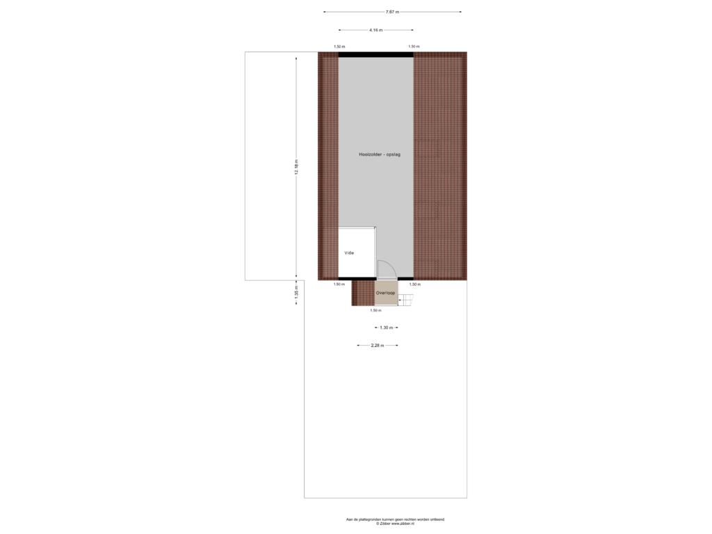 Bekijk plattegrond van Garage vliering van Achtergaardsestraat 25