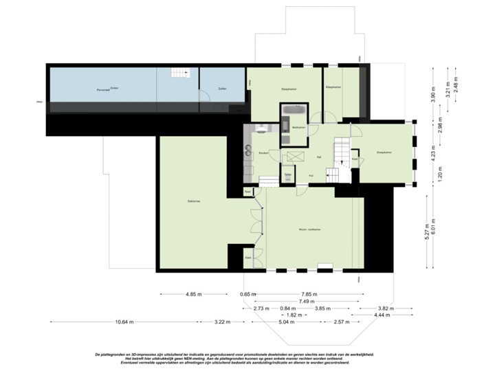 Bovenverdieping - Appartement