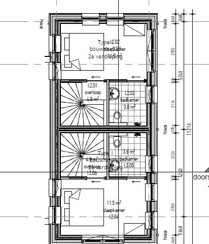 Bekijk foto 23 van Tussenwoning type I (Bouwnr. 20)