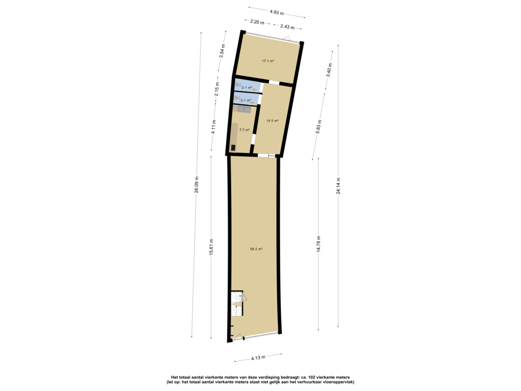 View floorplan of BOG - Begane grond of Kamp 54