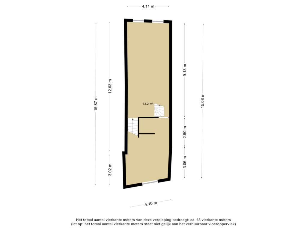 View floorplan of BOG -  1e Verdieping of Kamp 54