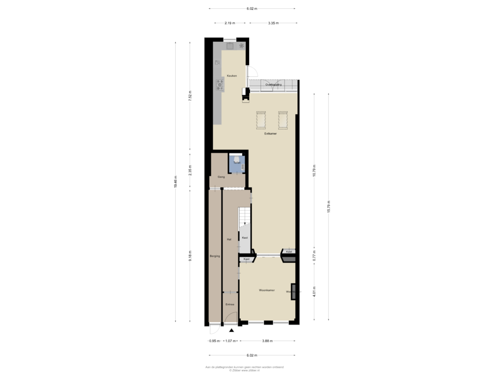 Bekijk plattegrond van Begane grond van Noordvliet 14