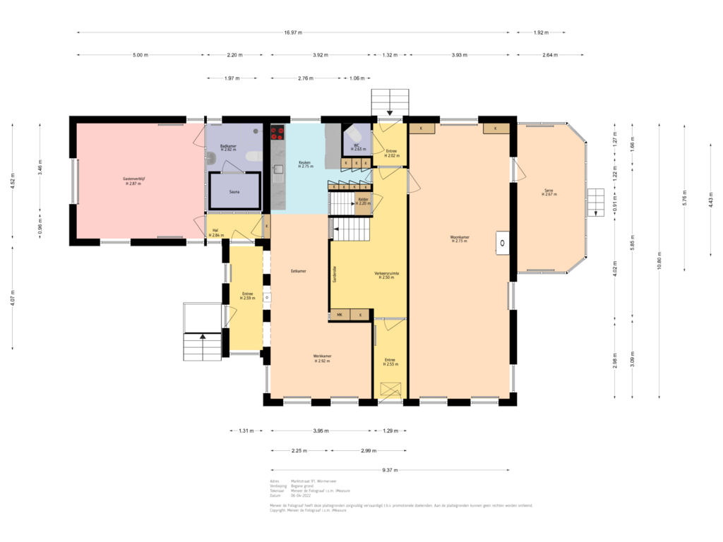 Bekijk plattegrond van Begane grond van Marktstraat 91