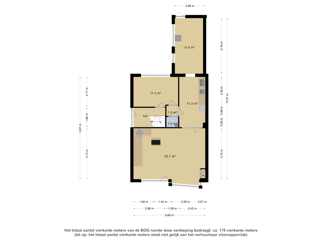 Bekijk plattegrond van Begane grond van Burgemeester van Engelenweg 34