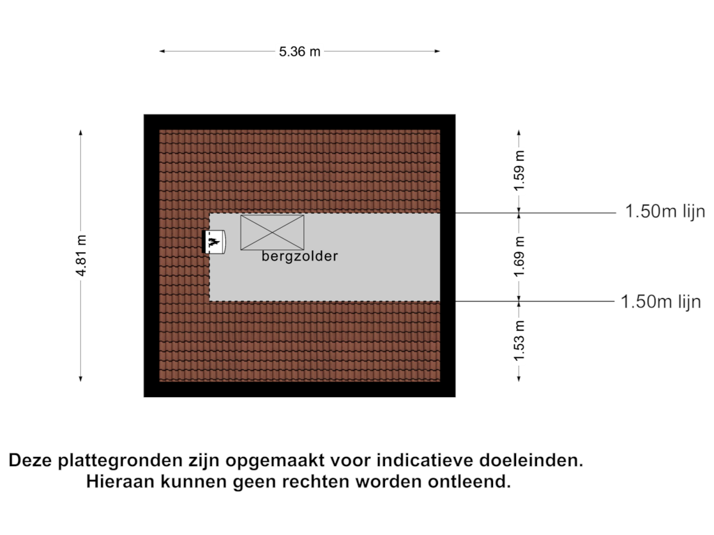 Bekijk plattegrond van Zolder van Burgemeester van Engelenweg 34