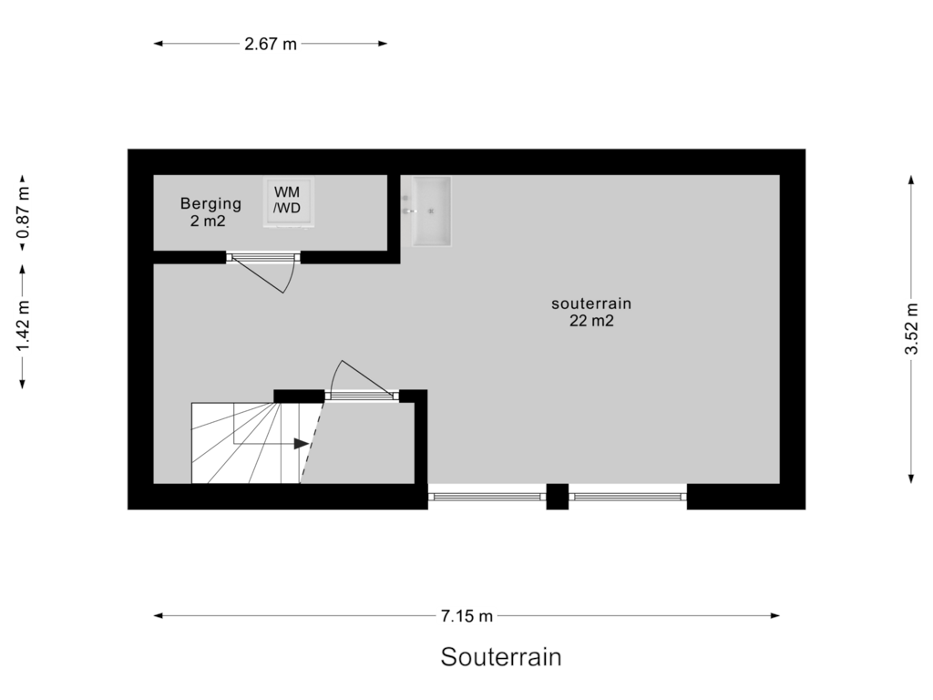 Bekijk plattegrond van 1e Woonlaag van Lecksdijk 18