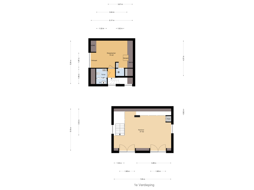 Bekijk plattegrond van 3e Woonlaag van Lecksdijk 18