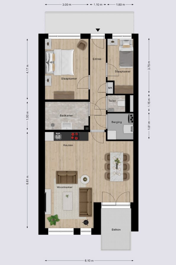 Foto 6 van Appartement 1e verdieping (Bouwnr. 7)