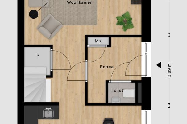 Bekijk foto 6 van Tussenwoning (Bouwnr. 20)