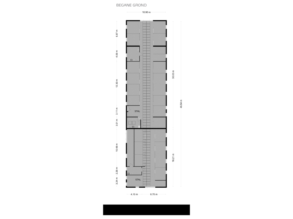 Bekijk plattegrond van stal 2 van Kampsteeg 45