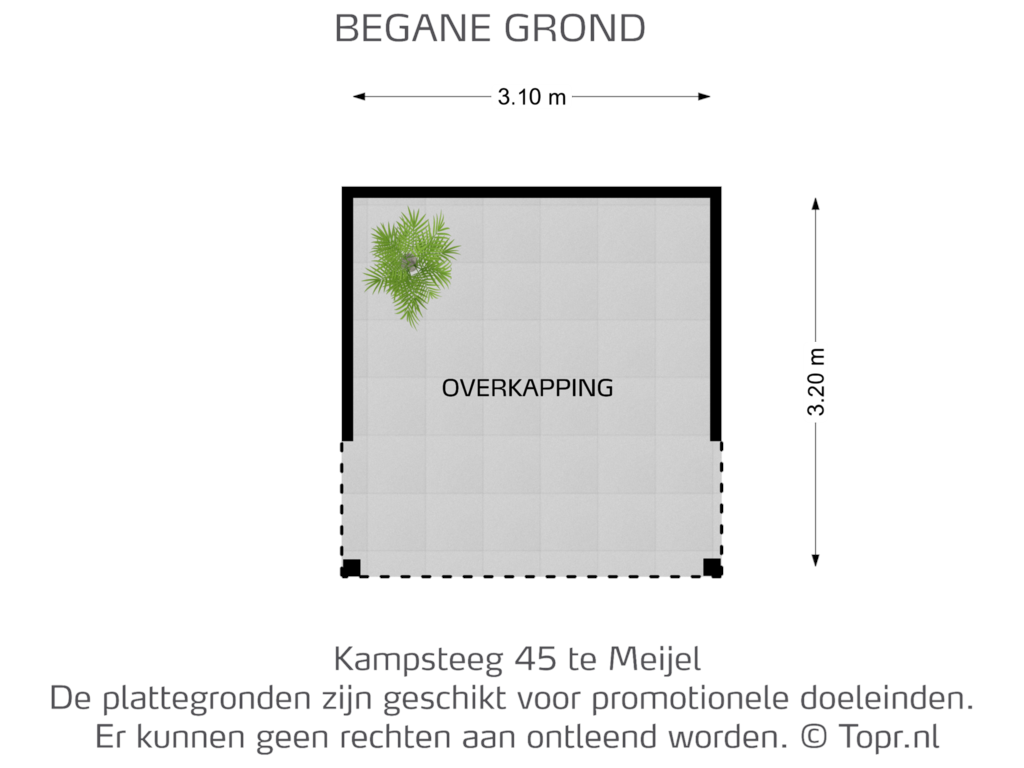 Bekijk plattegrond van ok van Kampsteeg 45