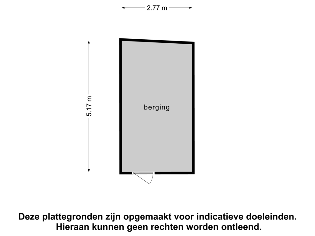 Bekijk plattegrond van berging van Onze Lieve Vrouwestraat 30