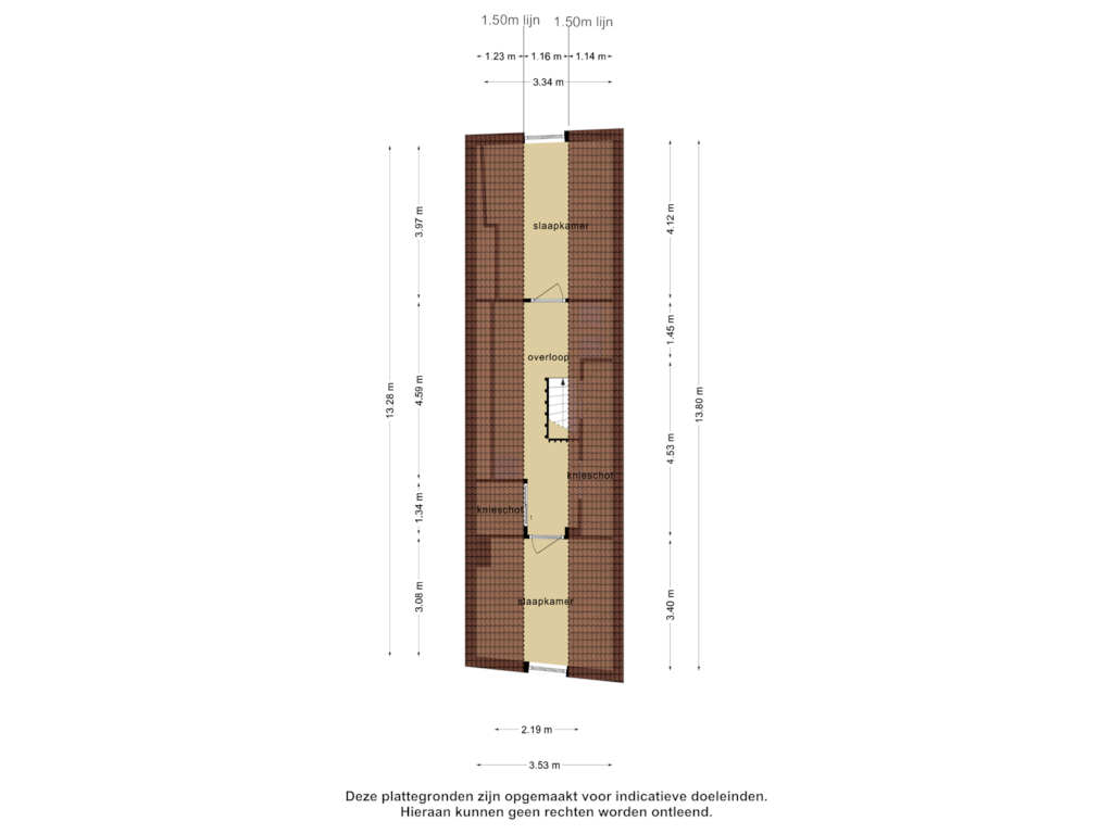 Bekijk plattegrond van 2e verdieping van Lange Noordstraat 52