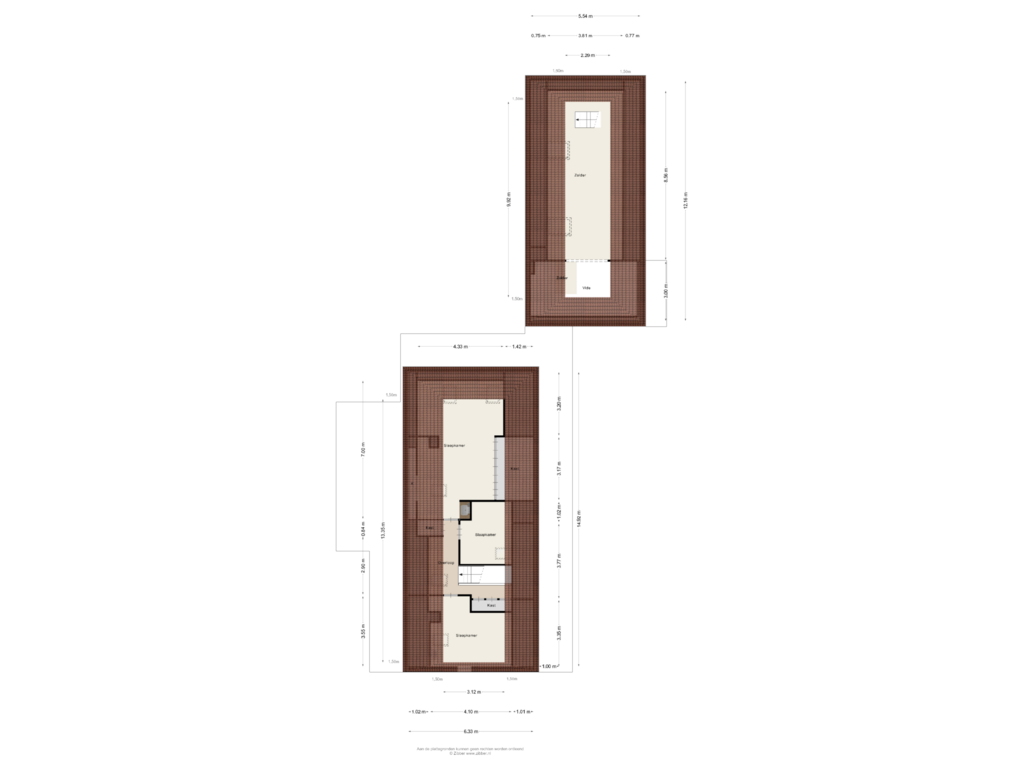 View floorplan of Eerste Verdieping of Binnenpad 20