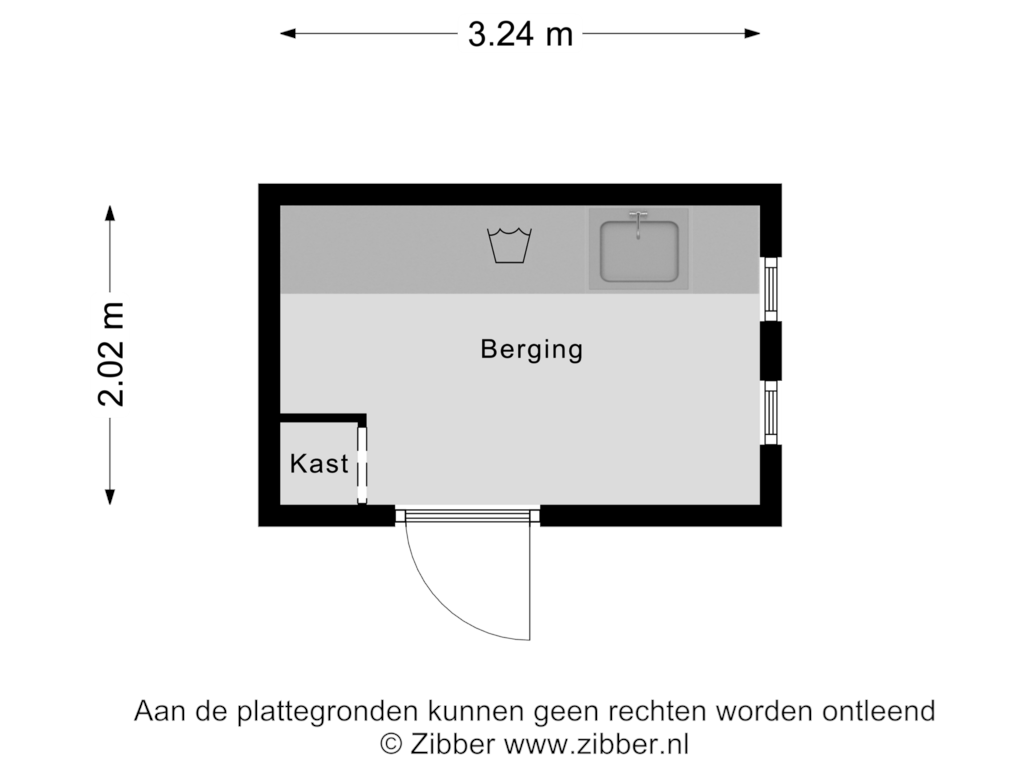 View floorplan of Berging of Binnenpad 20