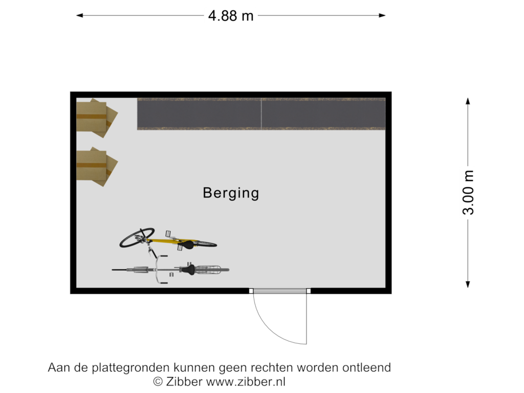 Bekijk plattegrond van Berging van Tesselschadelaan 18