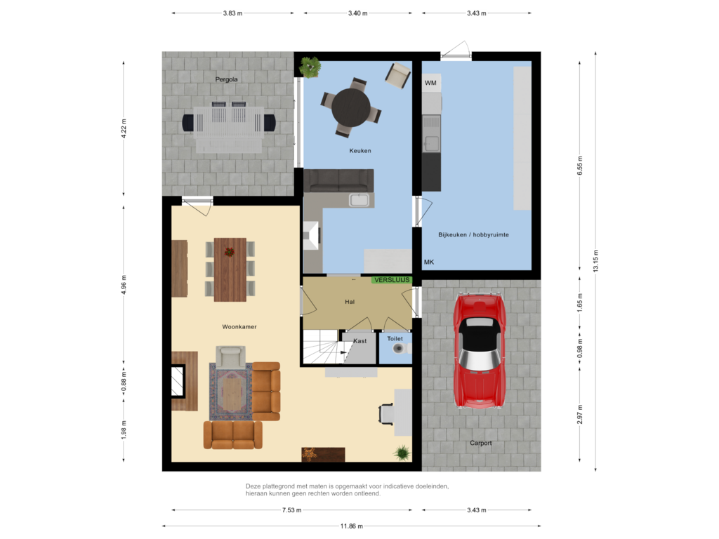 Bekijk plattegrond van First floor van Christiaansenstraat 3