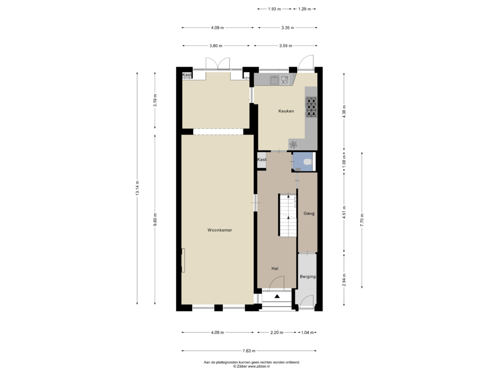 View floorplan of Begane grond of Keullerstraat 3