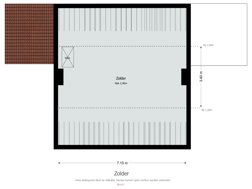 Bekijk plattegrond van Zolder van Heerstraat Zuid 2