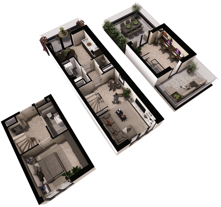 Foto 3 van Knightsbridge Hyde Park huis 2 type 1