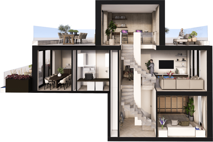 Foto 2 van Knightsbridge Hyde Park huis 2 type 1