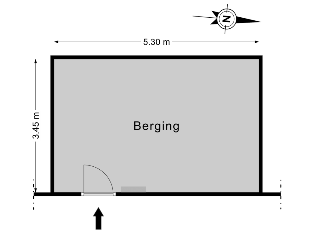 Bekijk plattegrond van Berging van Wortelhaven 13