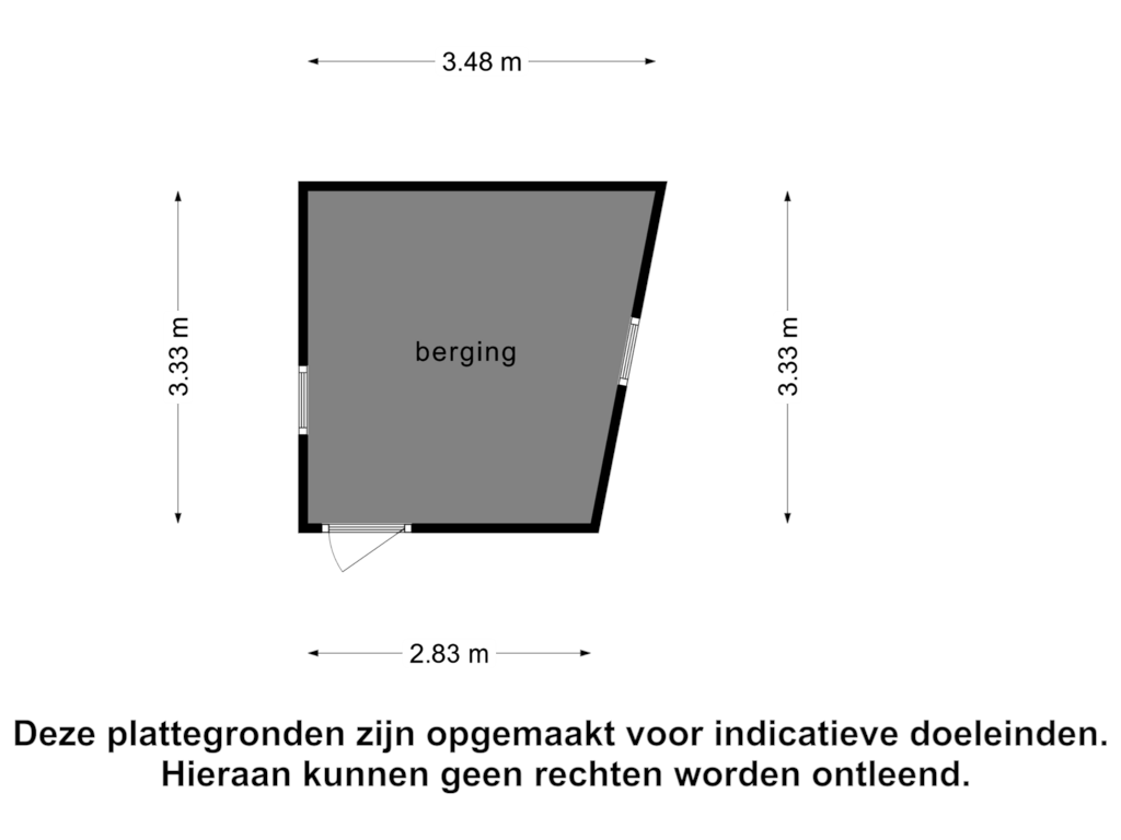 Bekijk plattegrond van Berging van Foarstrjitte 34