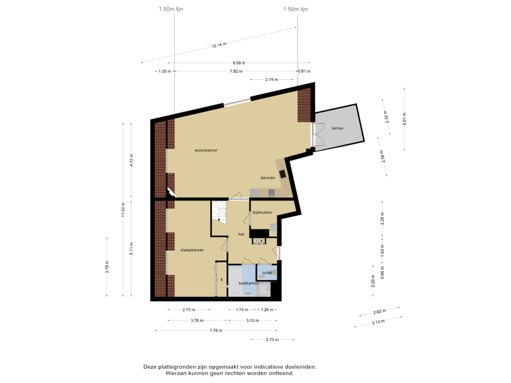 View floorplan of Begane grond of Emmastraat 35