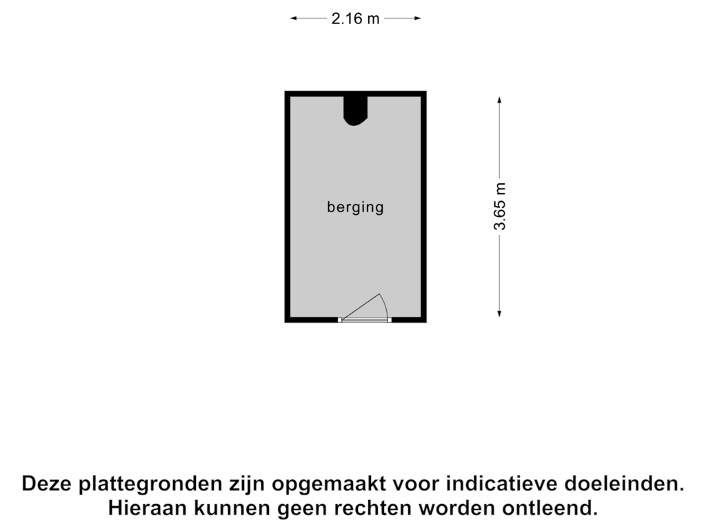 View floorplan of Berging of Emmastraat 35