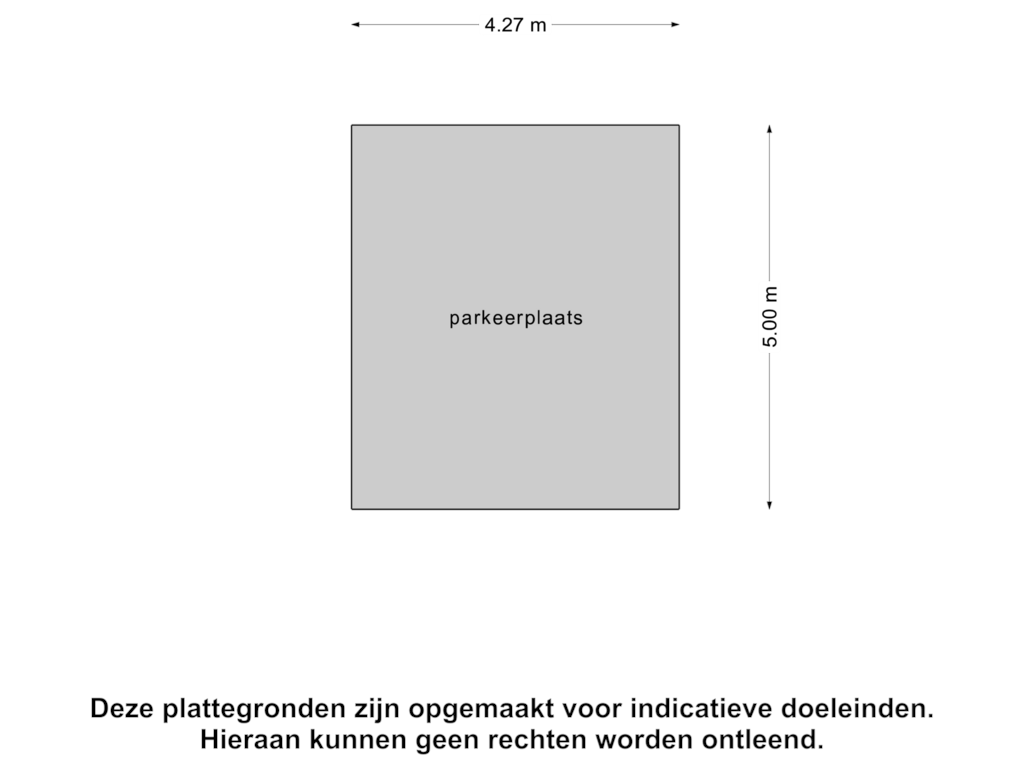 View floorplan of Parkeerplaats of Emmastraat 35