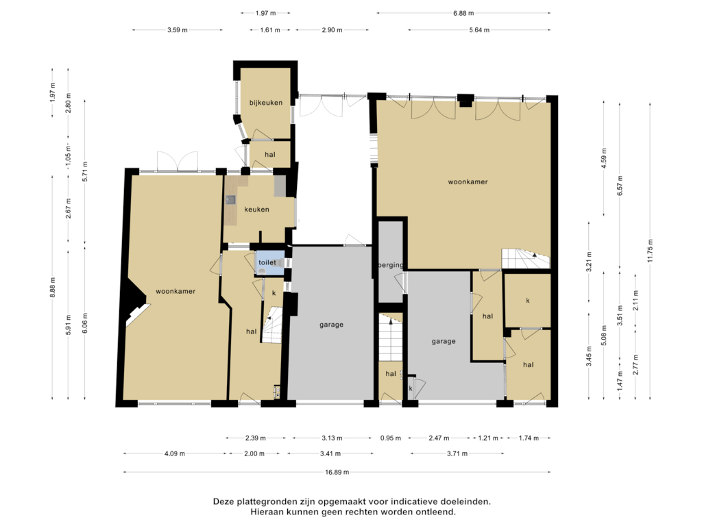 View floorplan of Begane grond of Joannes Antonides van der Goeskade 41