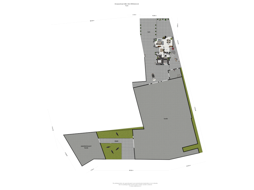 Bekijk plattegrond van Tuin van Dorpsstraat 280