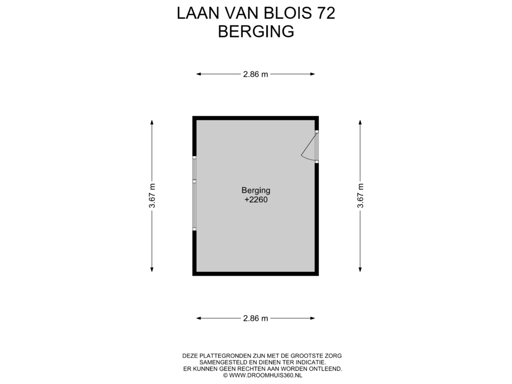 Bekijk plattegrond van Berging van Laan van Blois 72