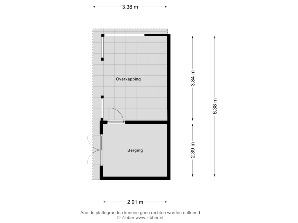 View floorplan of Berging of Golfslag 4