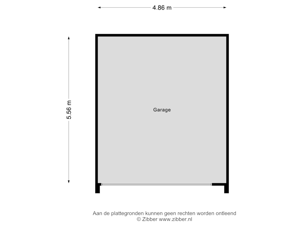 View floorplan of Garage of Golfslag 4