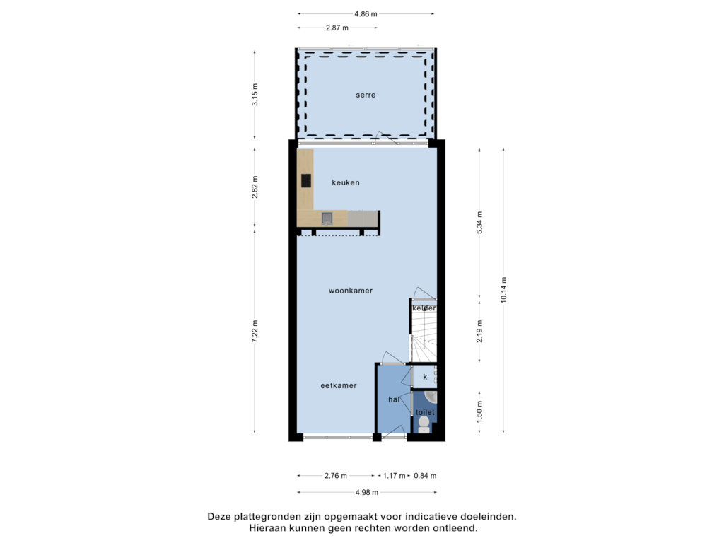 Bekijk plattegrond van Begane grond van Donderbergweg 203