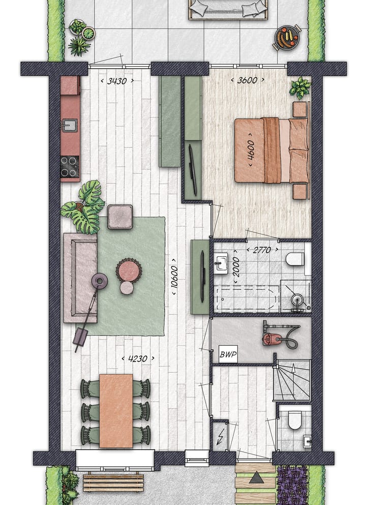 Foto 5 van Seniorenwoning midden (Bouwnr. 61)