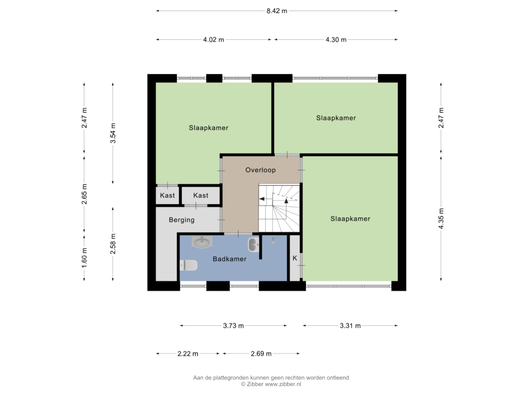 View floorplan of Eerste verdieping of Turnhoutseweg 1