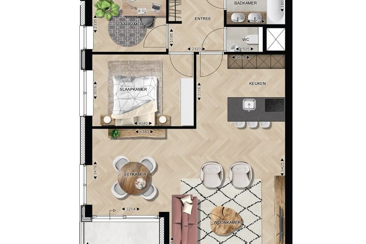 Foto 6 van Kroonstaete Appartement type A (Bouwnr. 7)