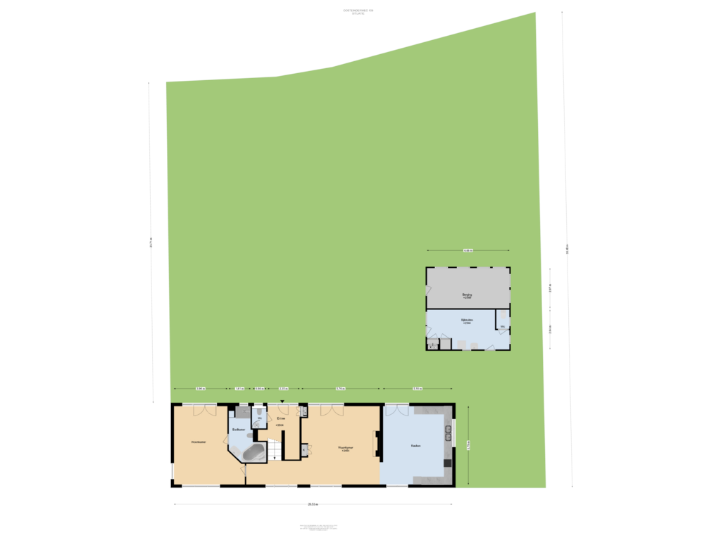 View floorplan of Situatie of Oosteinderweg 109-WS 1