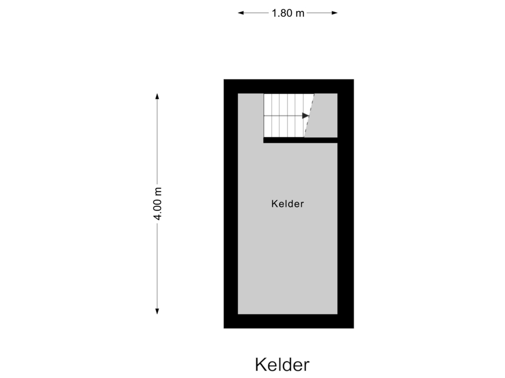 Bekijk plattegrond van Kelder van Chaamseweg 15